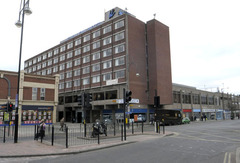 The closed Swallow hotel (2009) on the site of the Castle Theatre stockton photo