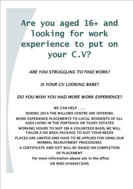 cv help for teenagers in stockton on tees